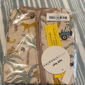 NIB/NWT Little Sleepies Wild Escape Shorty Zippy size 3-6 months
